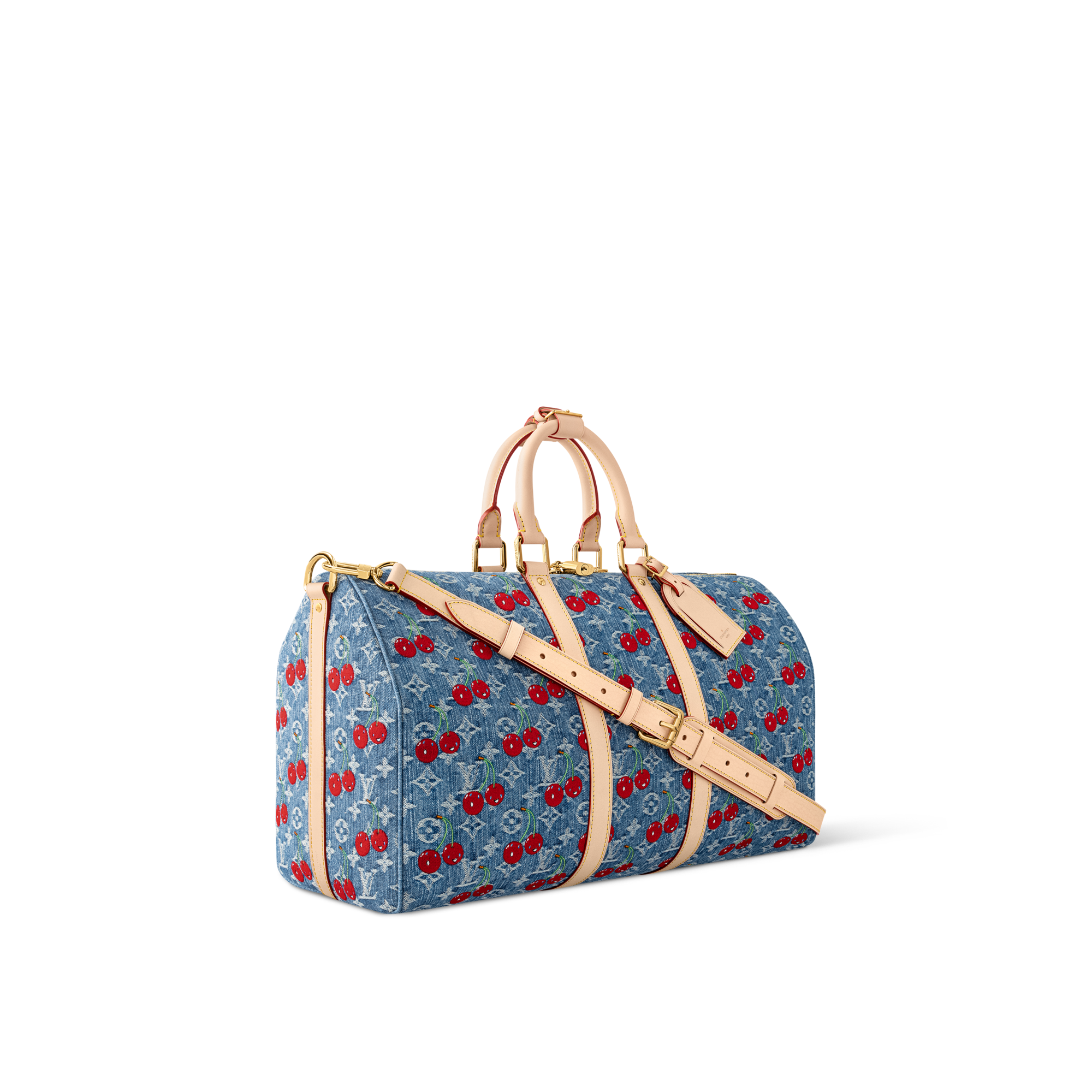 LV x TM Keepall Bandoulière 45 Monogram Denim in Women
