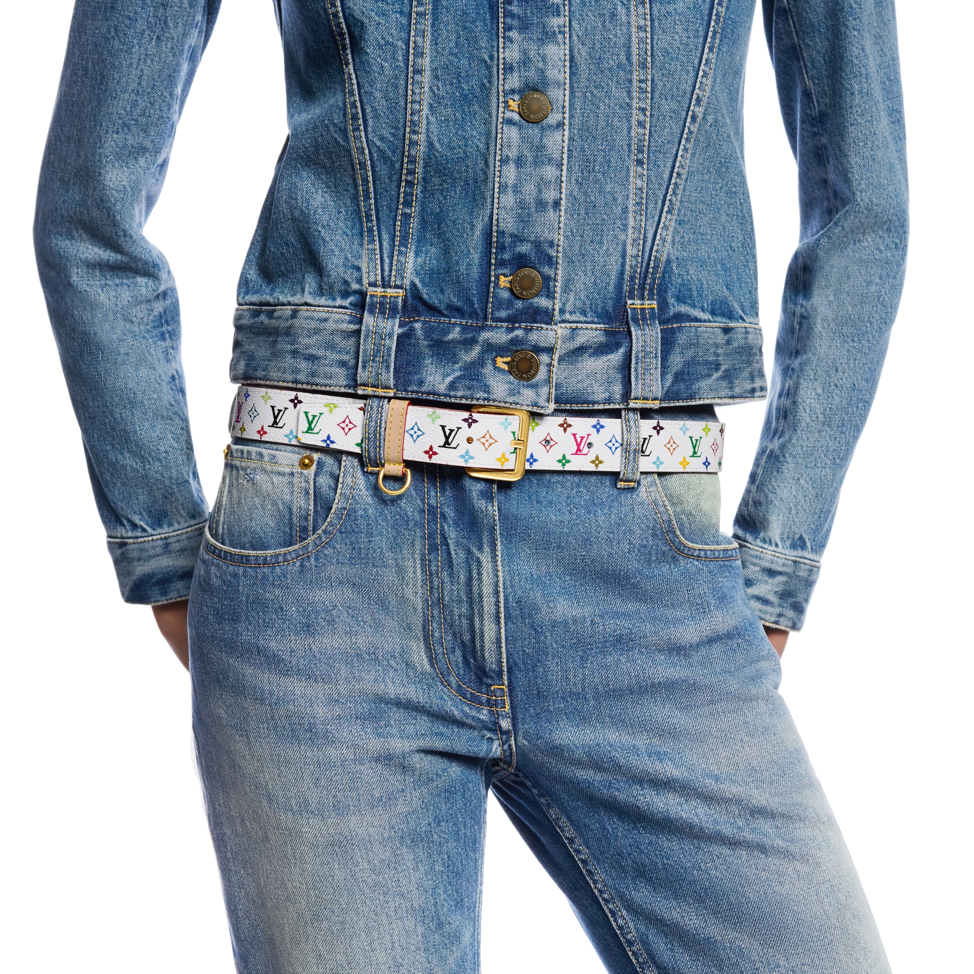 LV x TM LV D-Ring 30mm Belt Monogram Other Canvas in Women