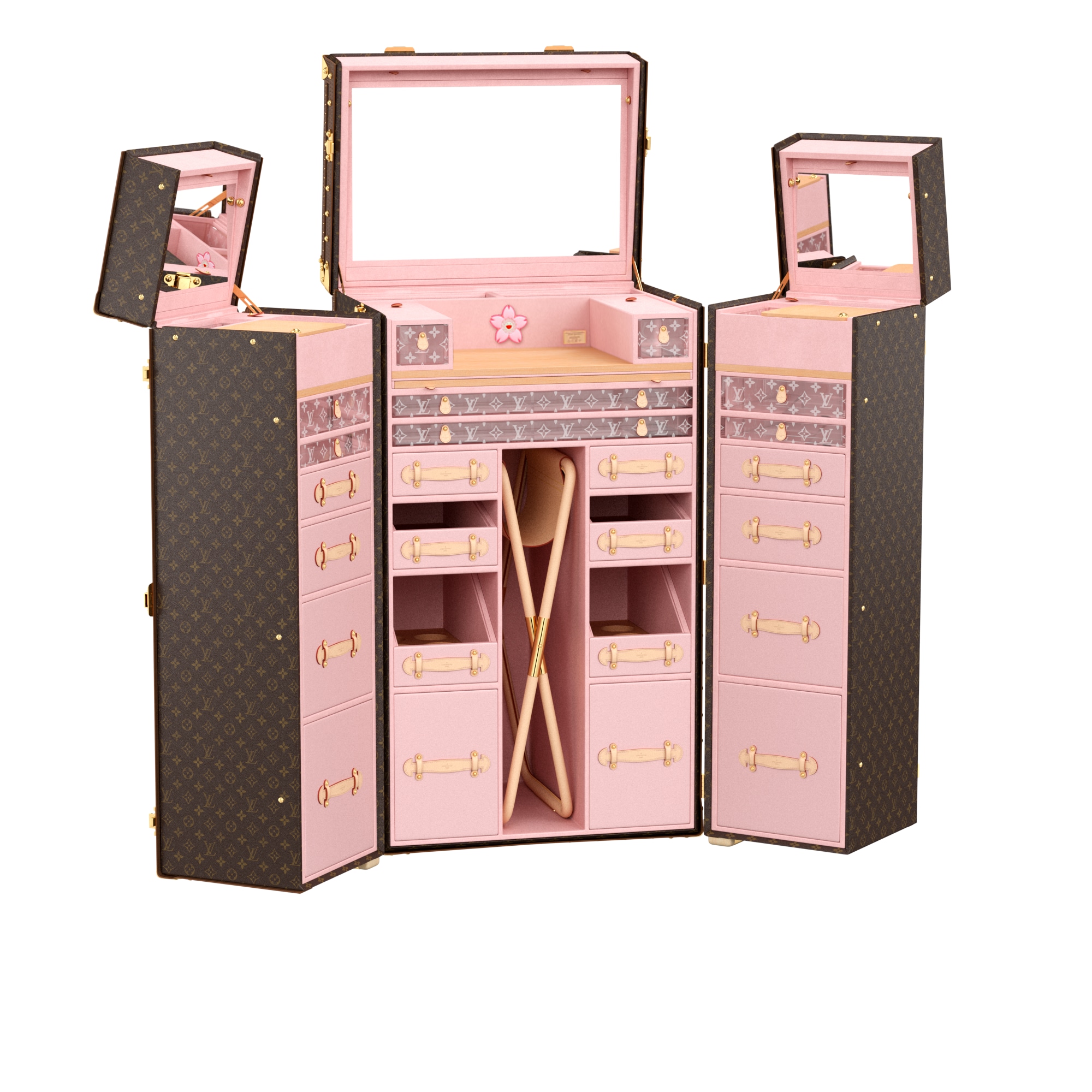 LV x TM Malle Coiffeuse Other Monogram Canvas in Les Extraordinaires