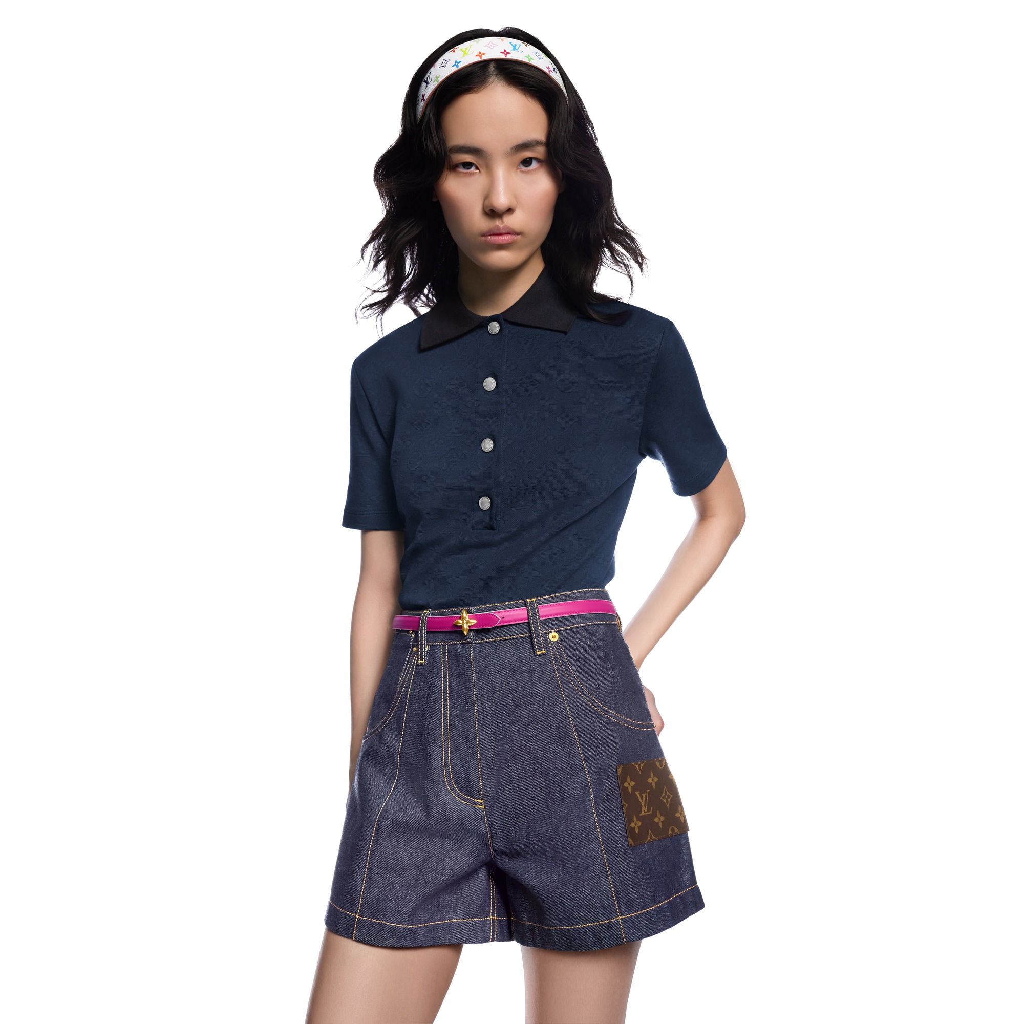 LV x TM Mini Flowergram 15毫米雙面皮帶  in 女士