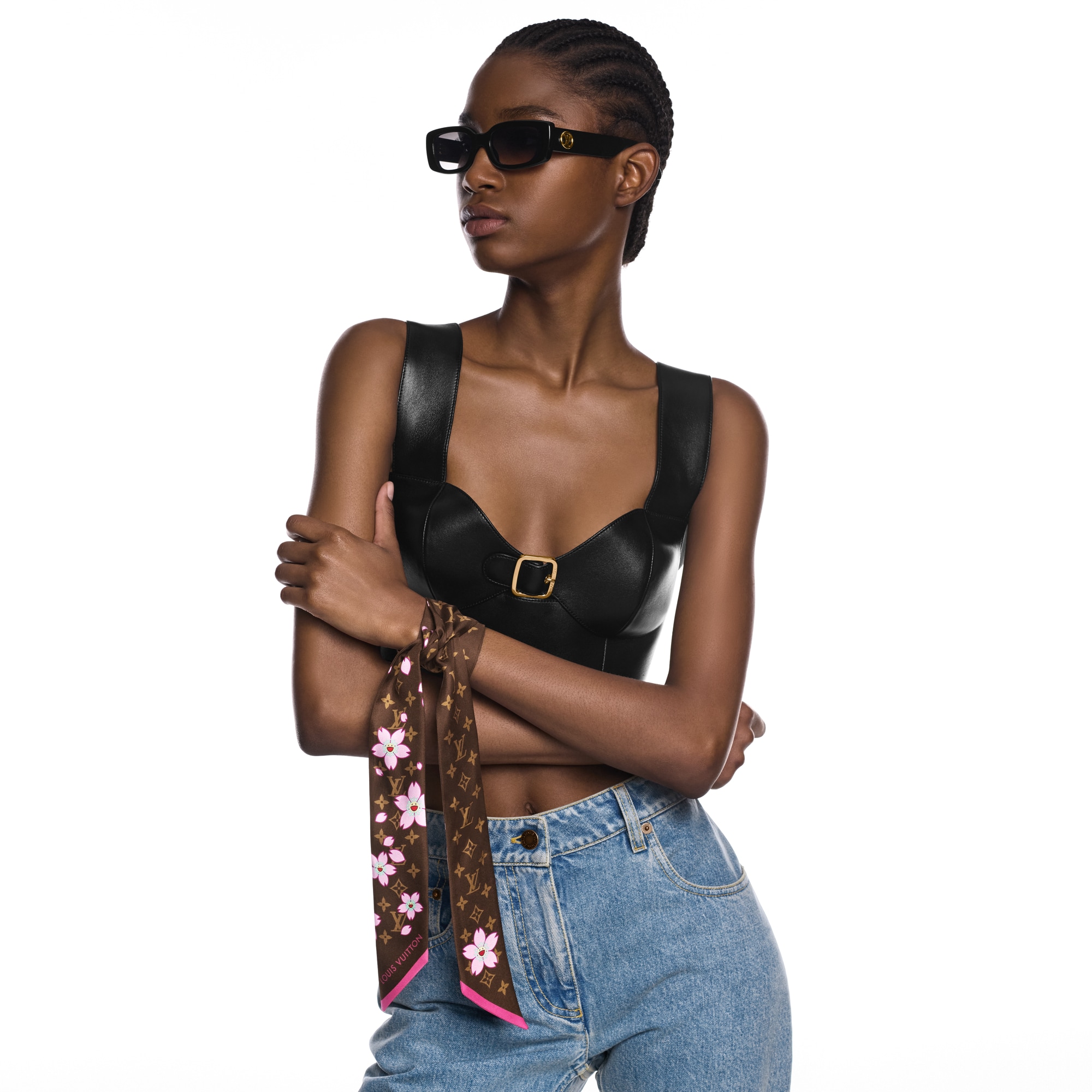 LV x TM Monogram Cherry Blossom Bandeau BB . in Women