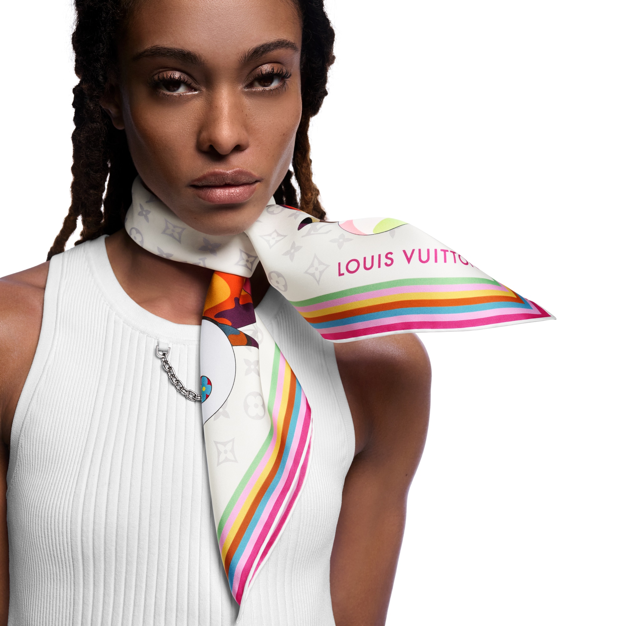 LV x TM Monogram Superflat Characters 70 方巾 . in 女士