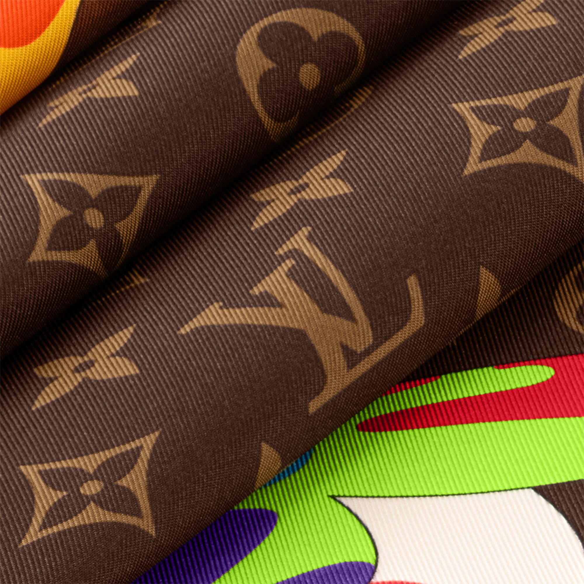 LV x TM Monogram Superflat Characters 70 方巾 . in 女士