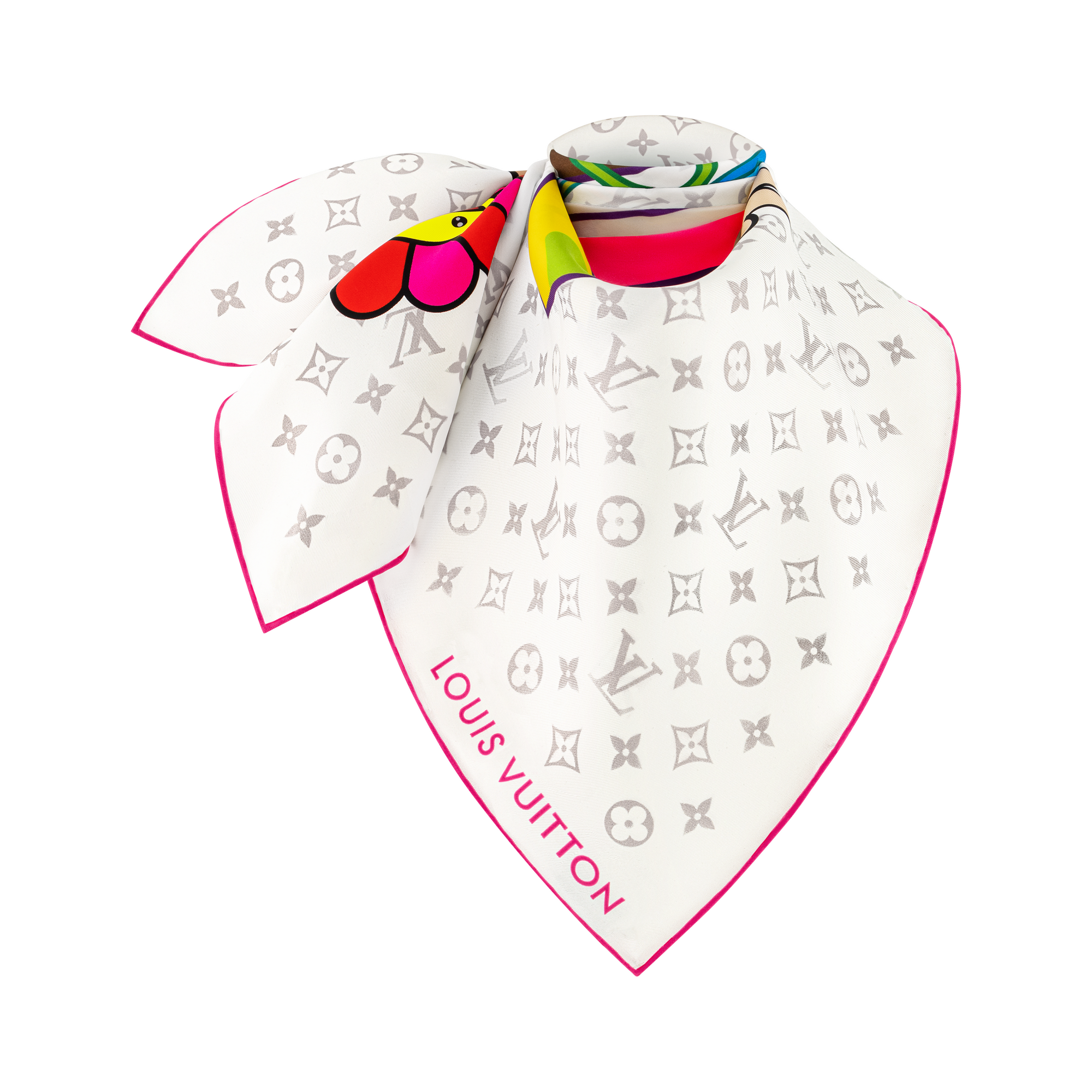 LV x TM Monogram Superflat 90 方巾 . in 女士