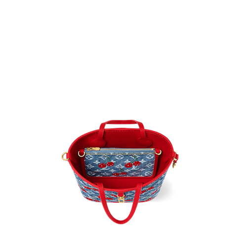 LV x TM Neverfull Inside Out BB Monogram Denim in 時尚手袋及小型皮具's 女士時尚手袋 LV Icons collections by Louis Vuitton (產品縮放)