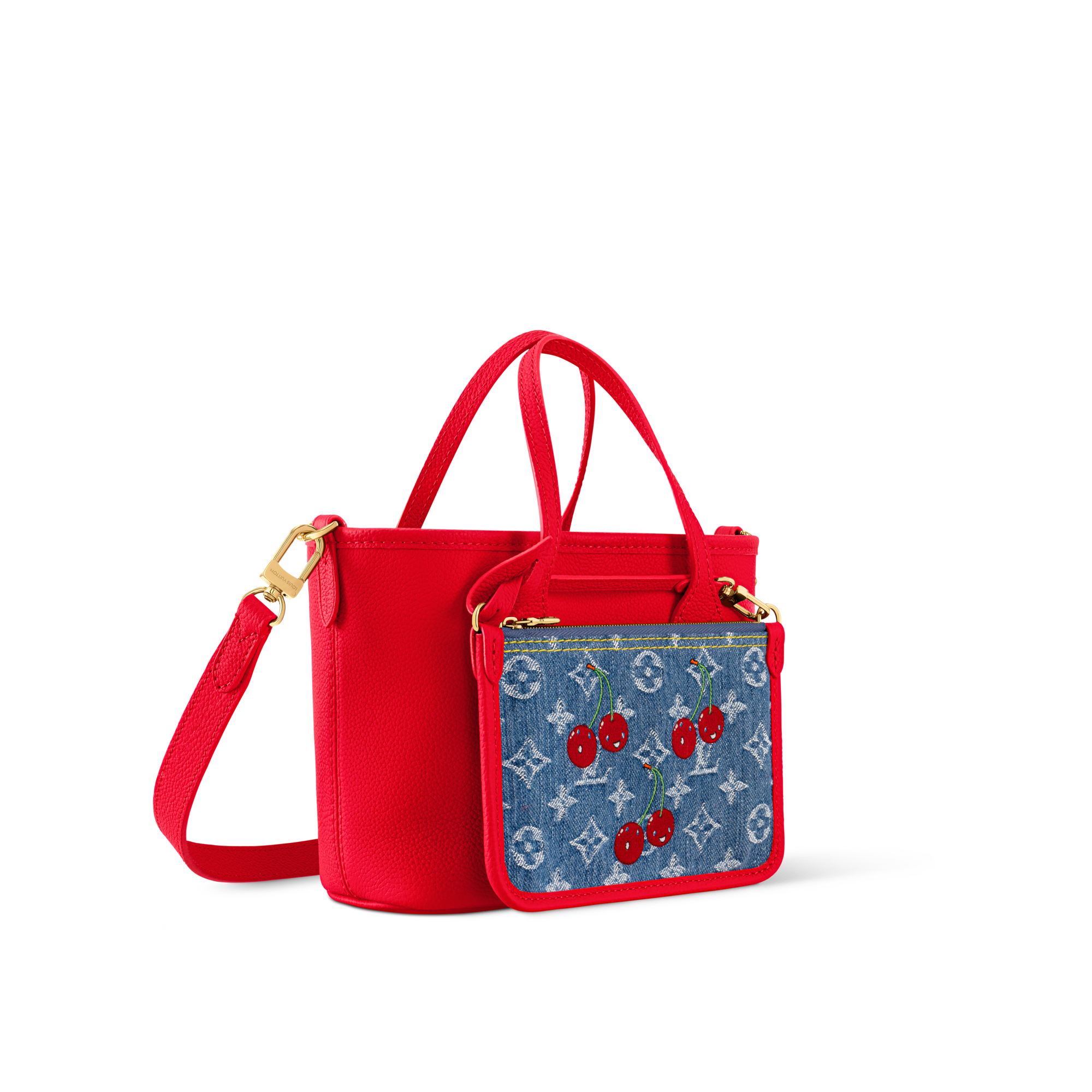 LV x TM Neverfull Inside Out BB Monogram Denim in Bags and Small Leather Goods