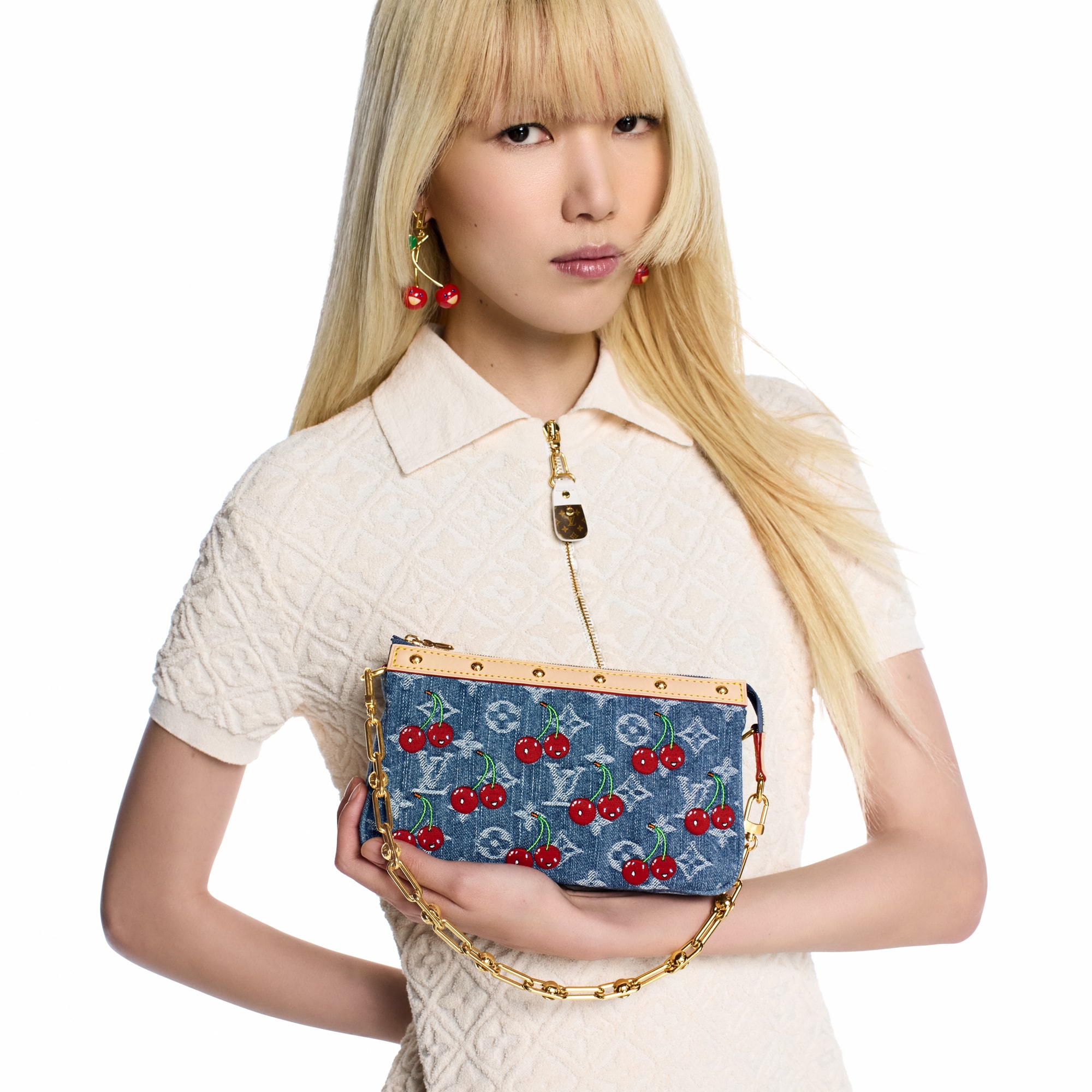 LV x TM Pochette Accessoires Monogram Denim in 女士