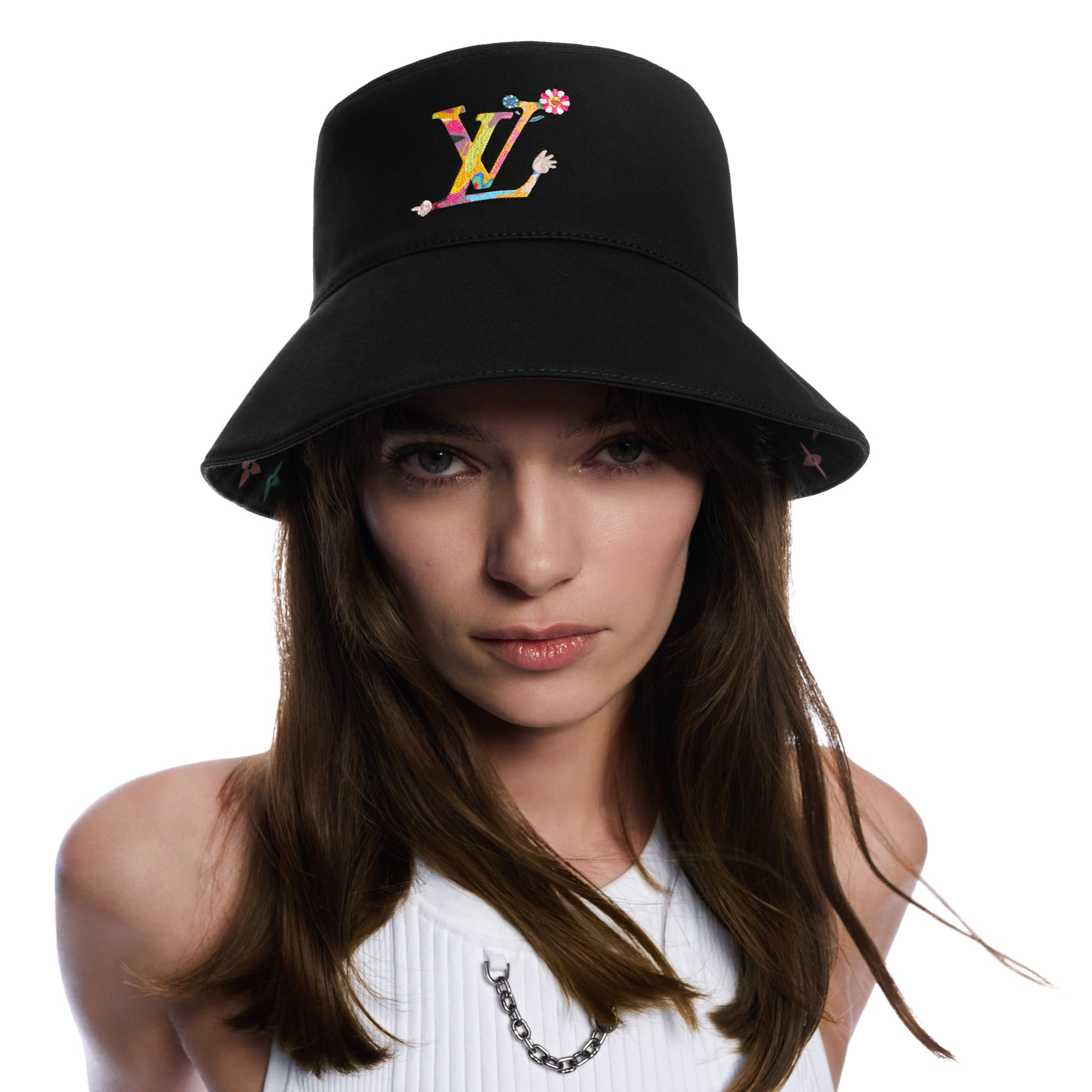 LV x TM Reversible Superflat Bucket Hat . in Women