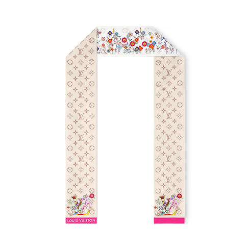 LV x TM Superflat Monogram Bandeau . in Women's Accessories Silk Squares and Bandeaus collections by Louis Vuitton (Product zoom)