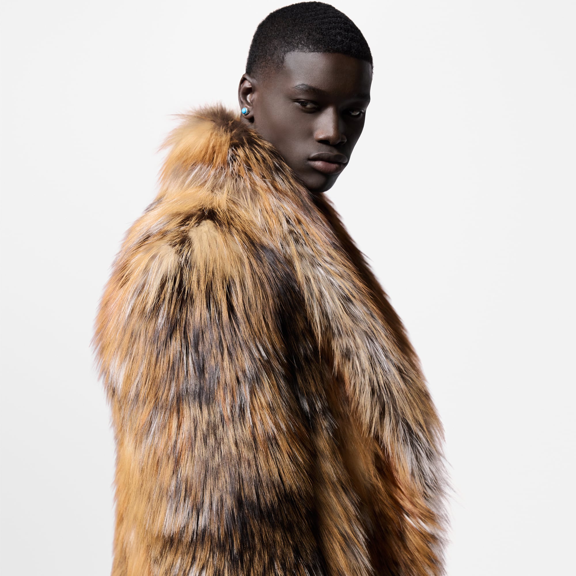 定製狐毛大衣  in 男士