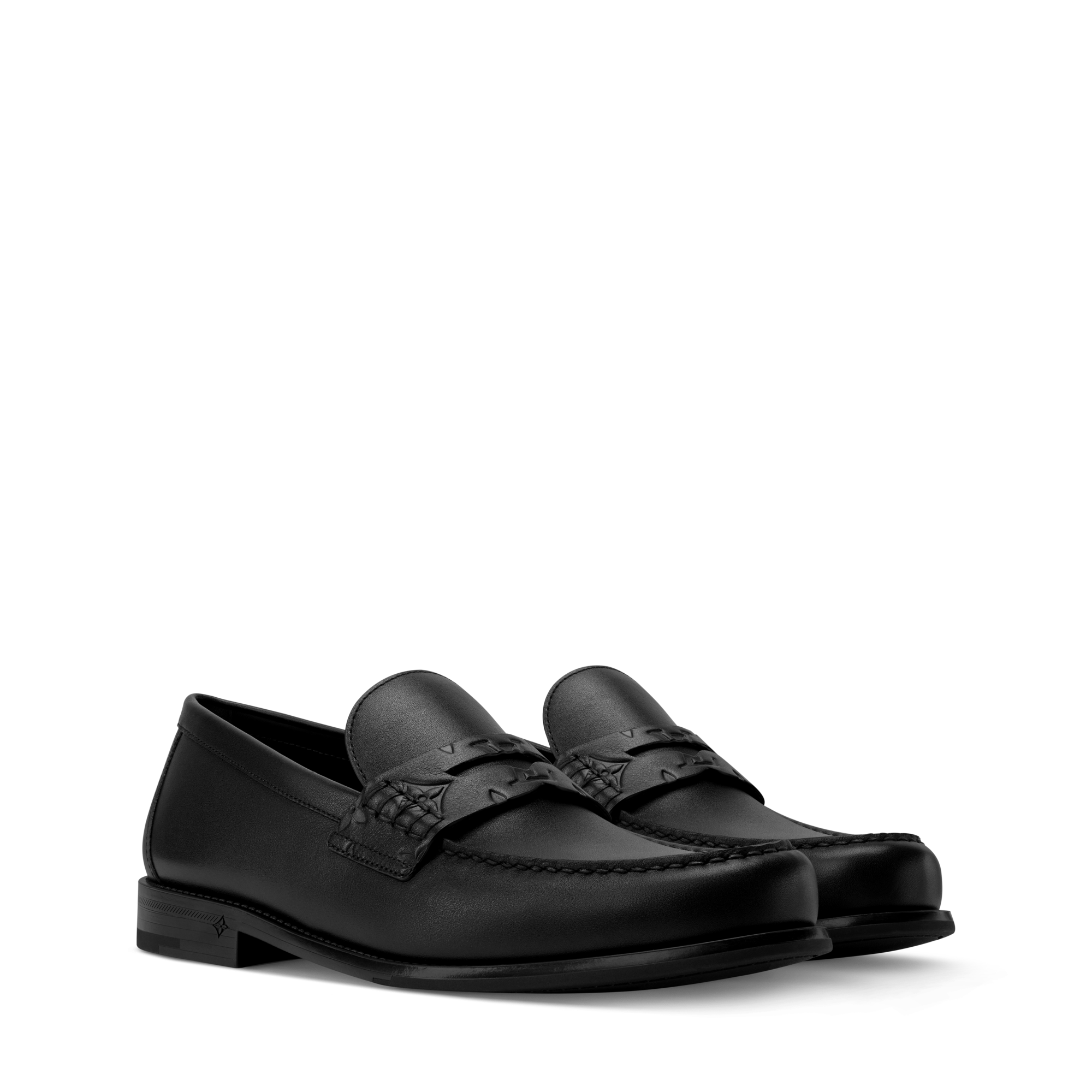 LOUIS VITTON ルイヴィトン、ブラック ローファー、37.5、24cm Black 