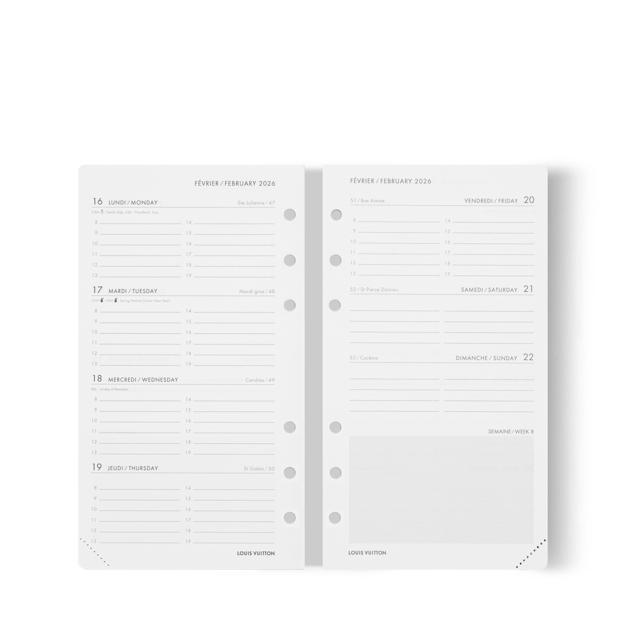 2026 年 Functional 中號記事本補充頁  in 行李箱、旅行用品及家居精品