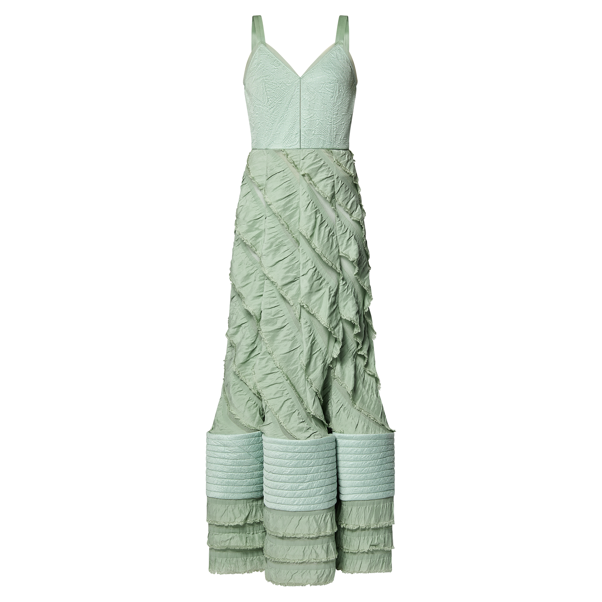 Mermaid Hem Flounce Gown  in Women