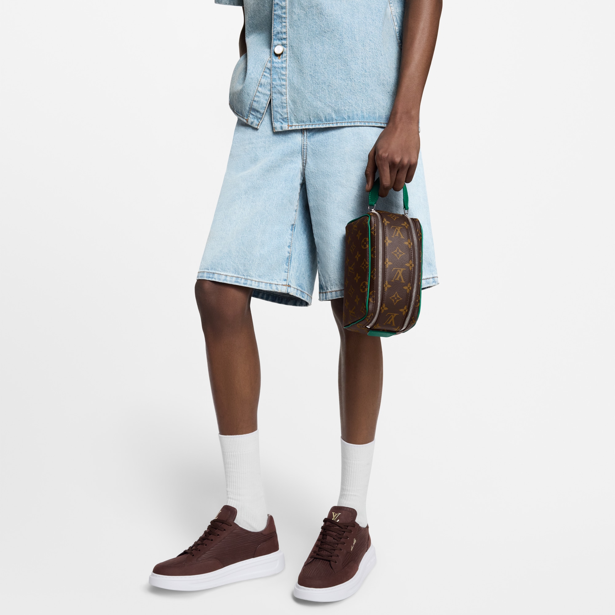 Mini Dopp Kit Monogram Macassar Canvas in Men