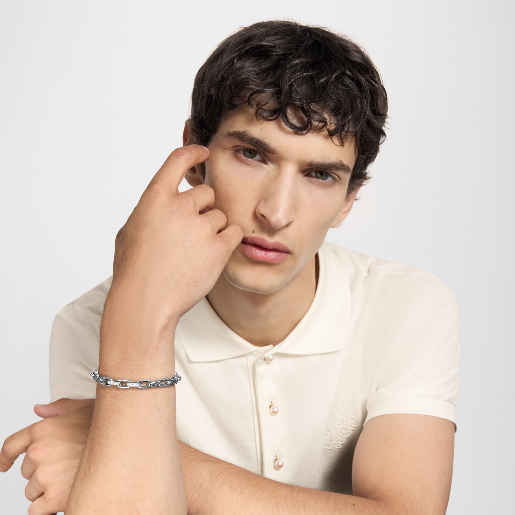 Mini Monogram Chain Bracelet . in Men