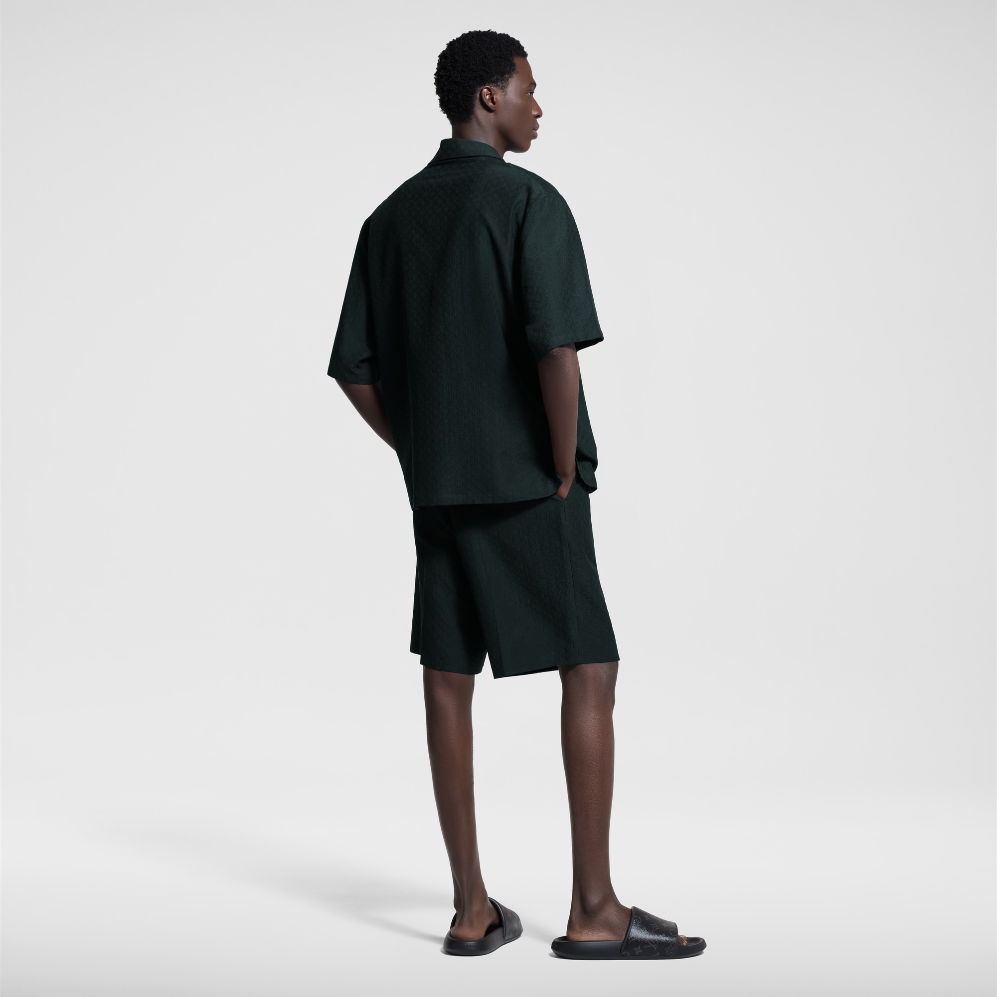 Mini Monogram 絲質及棉質混紡西裝剪裁短褲  in 男士