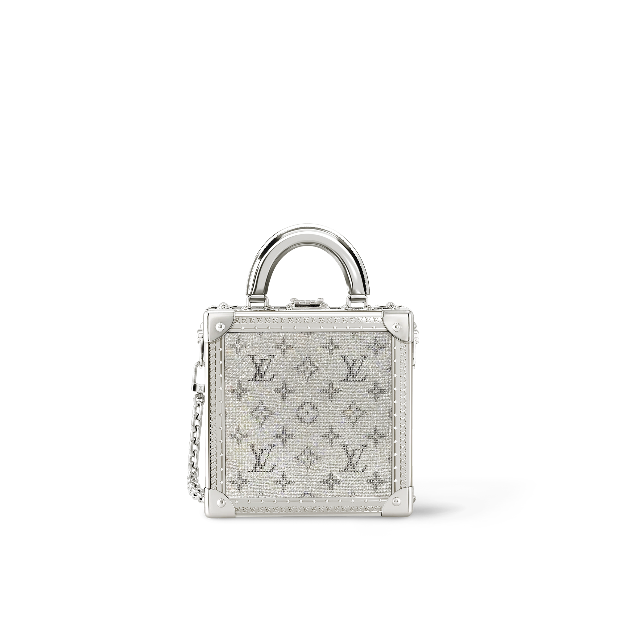 Mini Square Trunk LV Sparkle 高級皮革 in 行李箱、旅行用品及家居精品