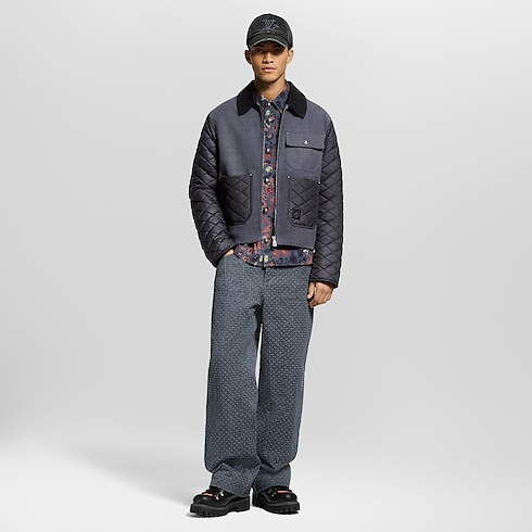 Mix Leather Workwear Blouson in Men's Ready to Wear Outerwear and Coats collections by Louis Vuitton (Product zoom)