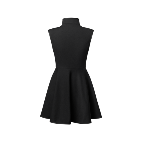 Monogram Accent A-Line Dress back view