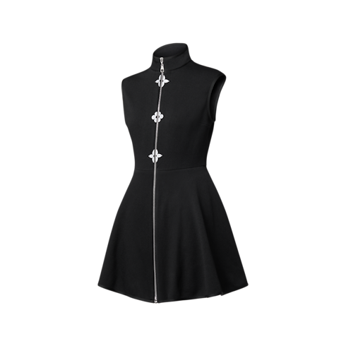 Monogram Accent A-Line Dress side view