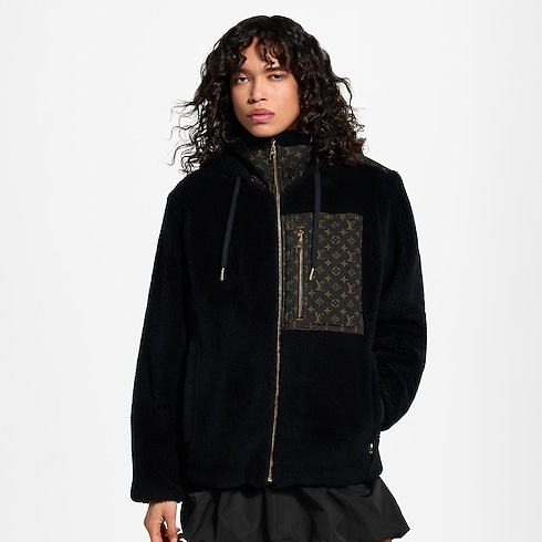 Monogram Accent Fleece Jacket in Women's Ready to Wear Coats and Jackets collections by Louis Vuitton (Product zoom)