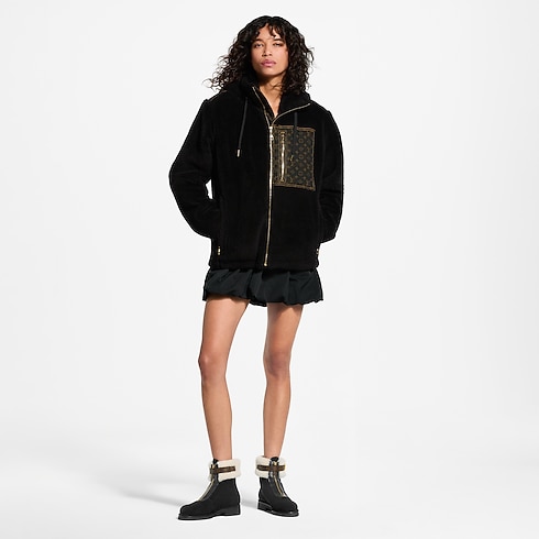 Monogram Accent Fleece Jacket in Women's Ready to Wear Coats and Jackets collections by Louis Vuitton (Product zoom)