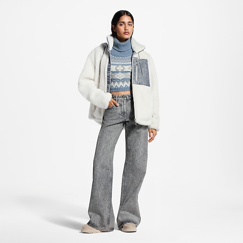 Monogram Accent Fleece Jacket in Women's Ready to Wear Coats and Jackets collections by Louis Vuitton (Product zoom)