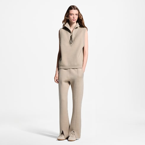 Monogram Accent Half-Zip Top in Women's Ready to Wear Knitwear collections by Louis Vuitton (Product zoom)