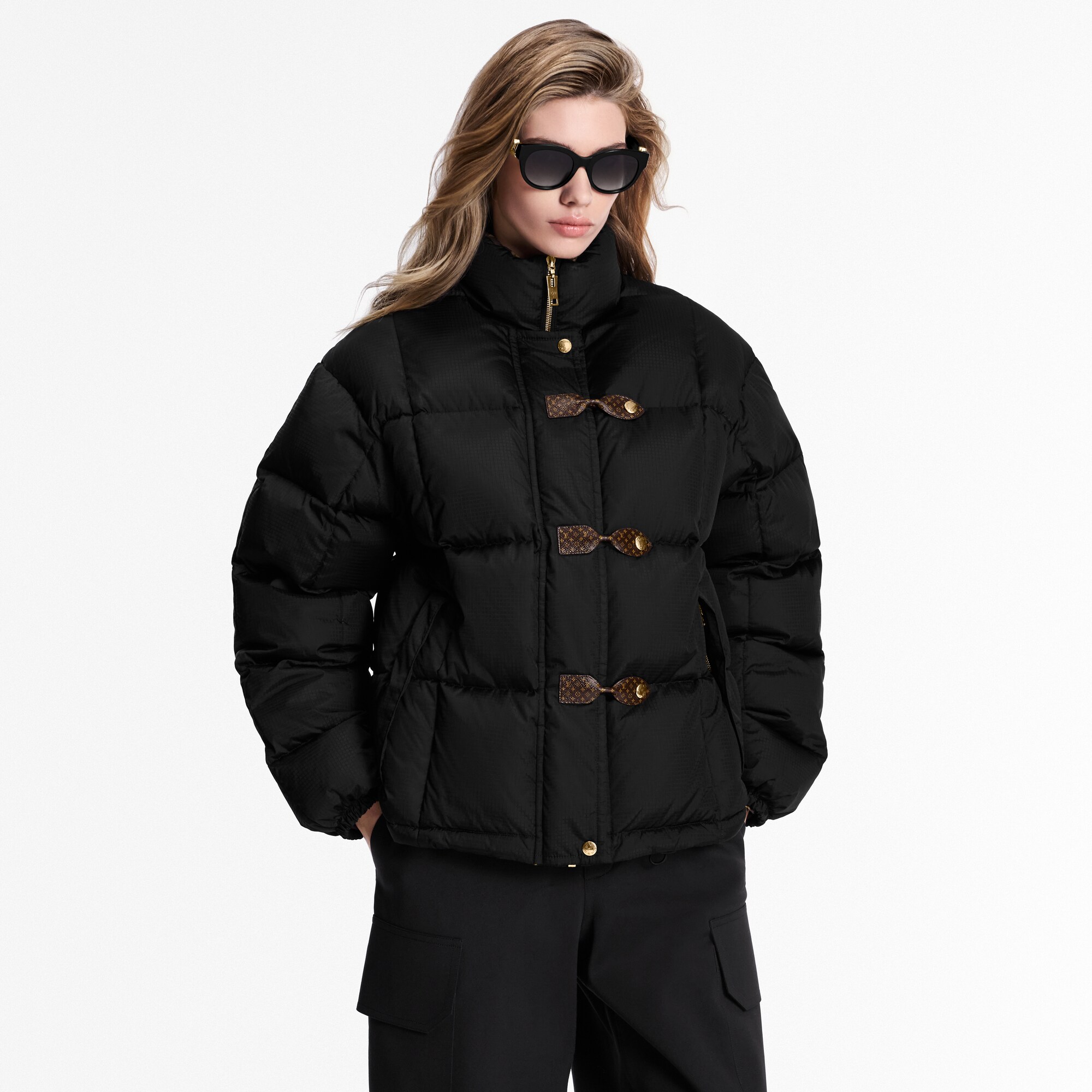Monogram Accent Pillow Puffer Jacket  in Women