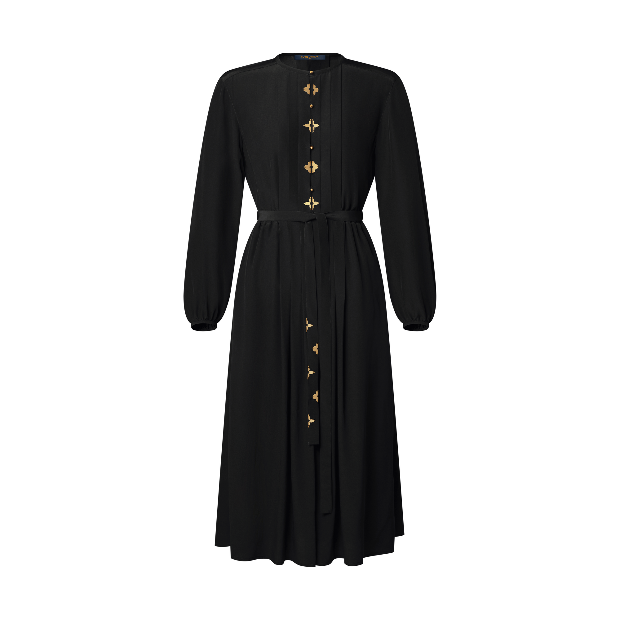 Monogram 裝飾褶襉連身裙  in 女士