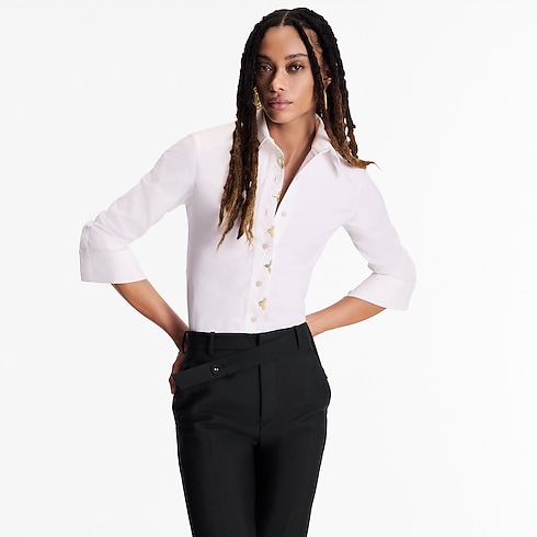 Monogram Accent Shirt in Women's Ready to Wear Tops collections by Louis Vuitton (Product zoom)