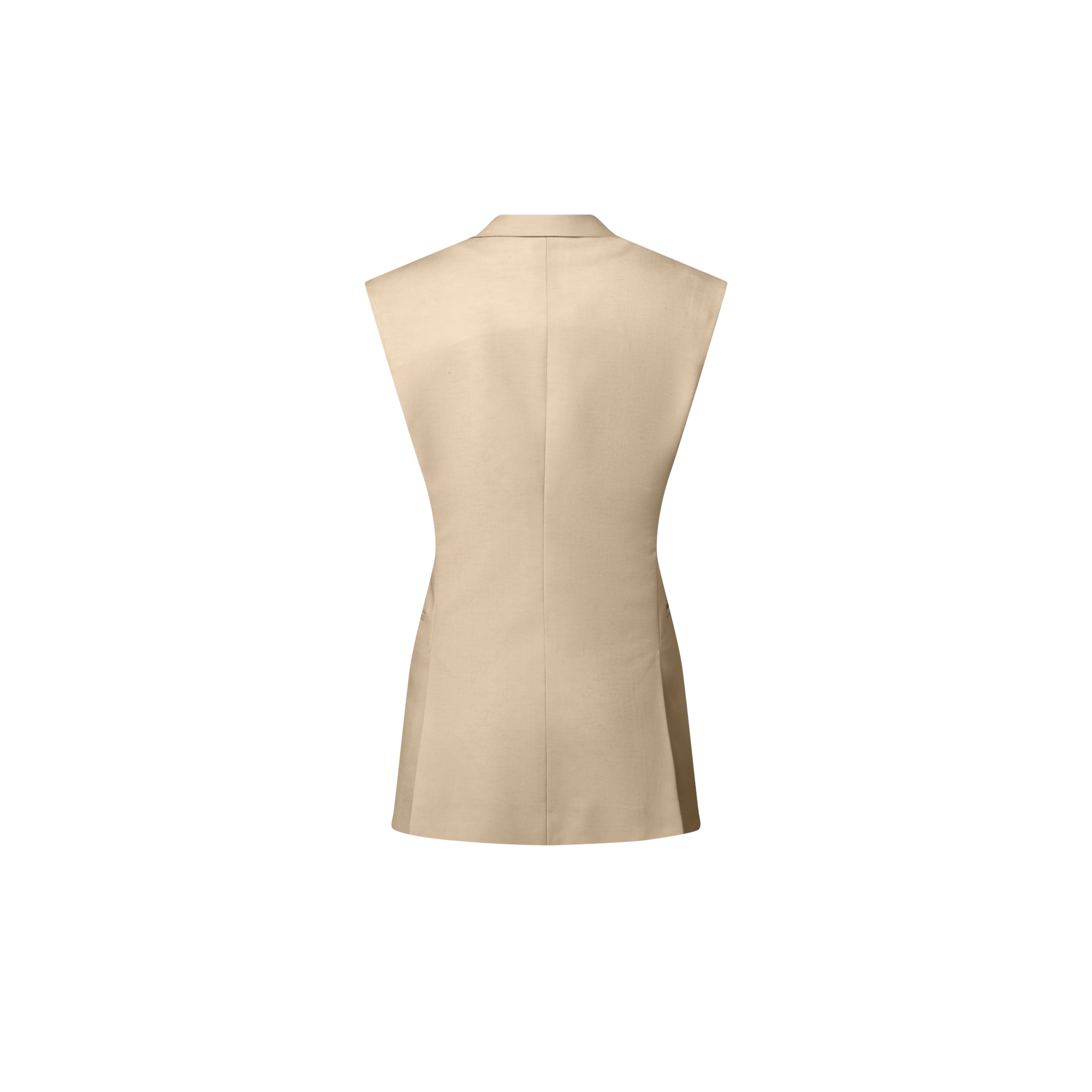 Monogram Accent Sleeveless Blazer  in Women