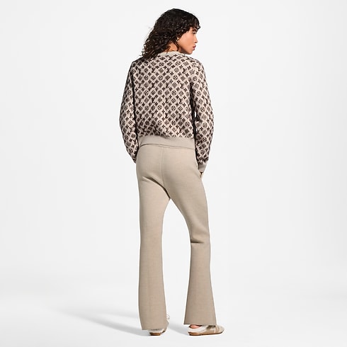 Monogram Accent Split Hem Knit Pants in Women's Ready to Wear Knitwear collections by Louis Vuitton (Product zoom)