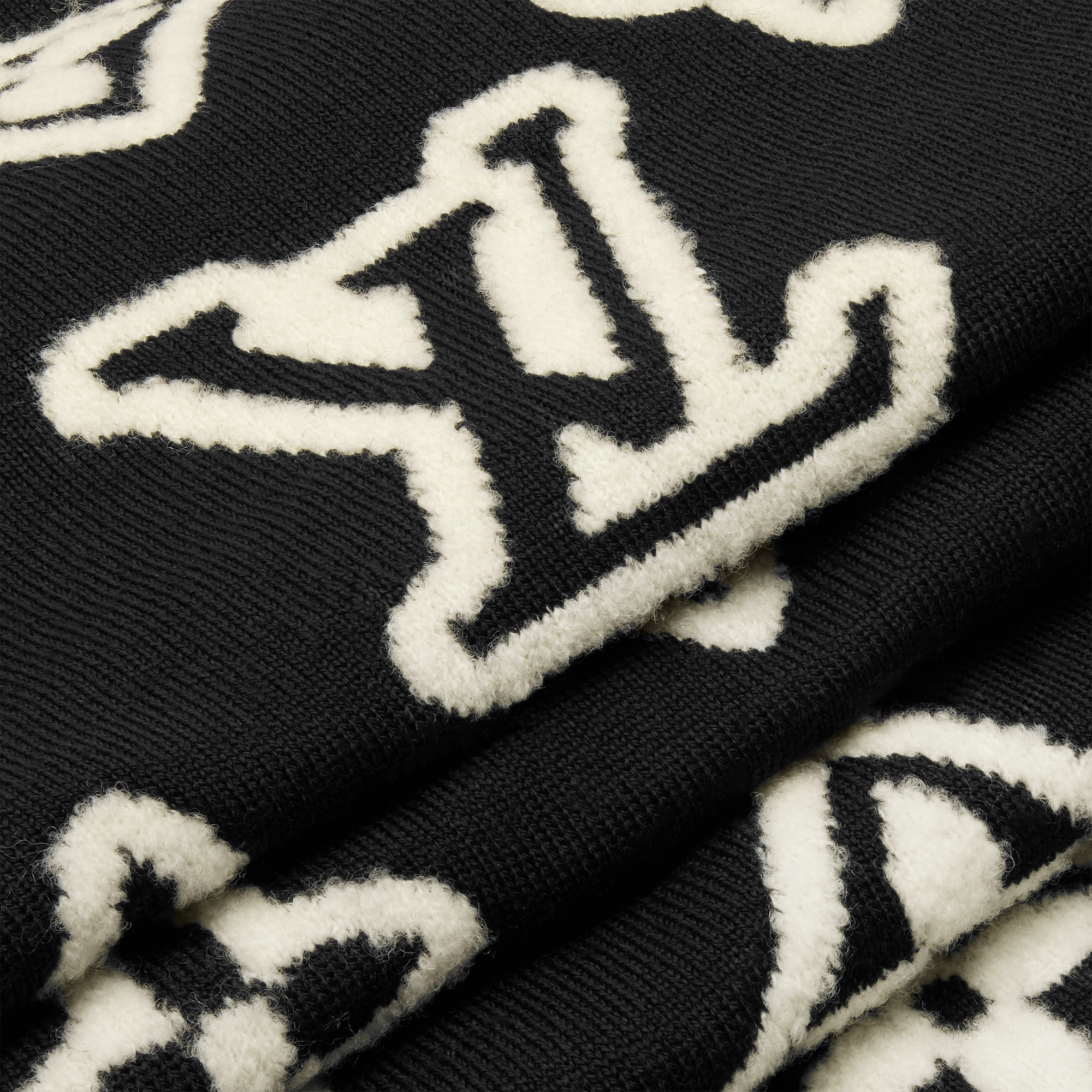 Monogram Blast Knitted Scarf . in Men