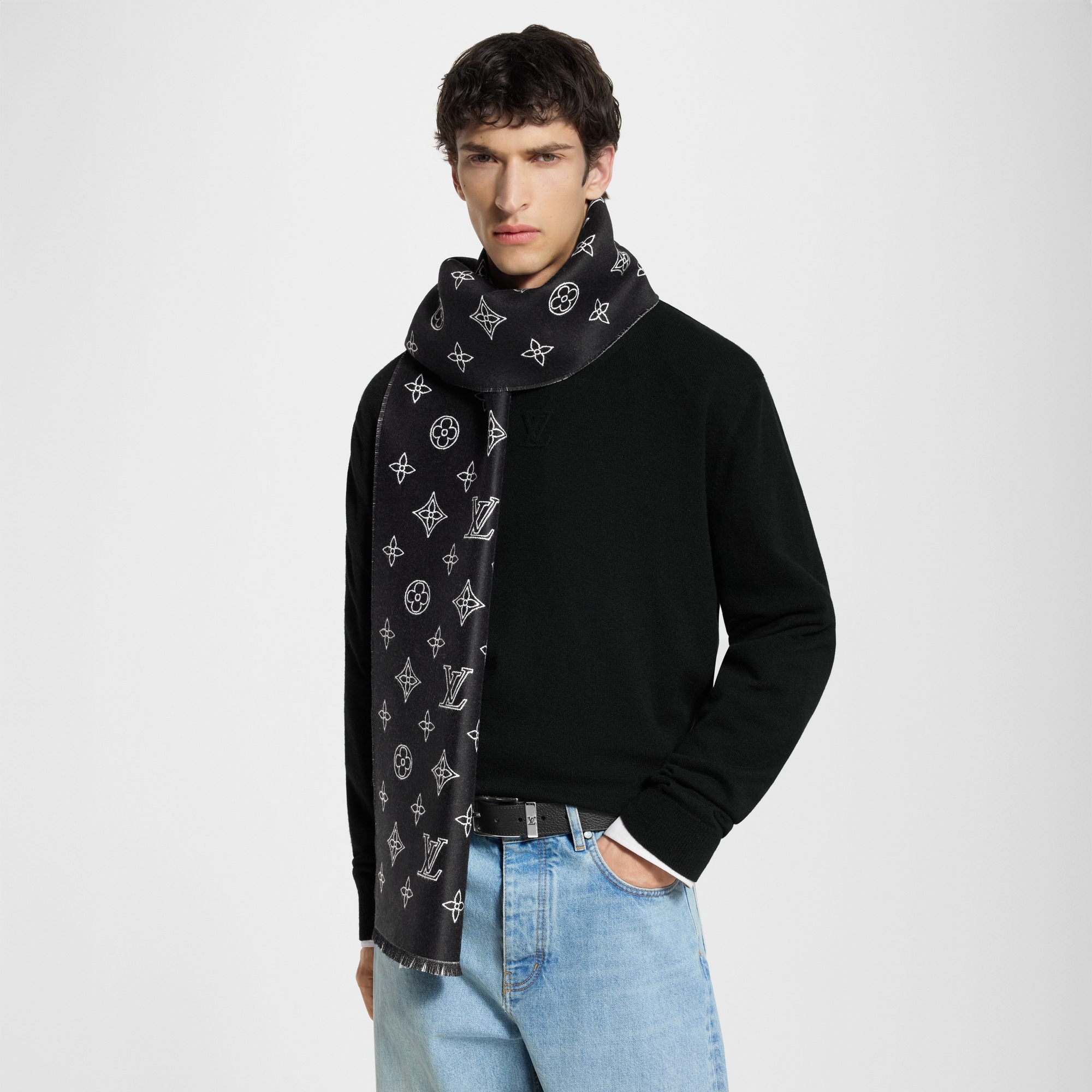 Monogram Blast Scarf . in Men