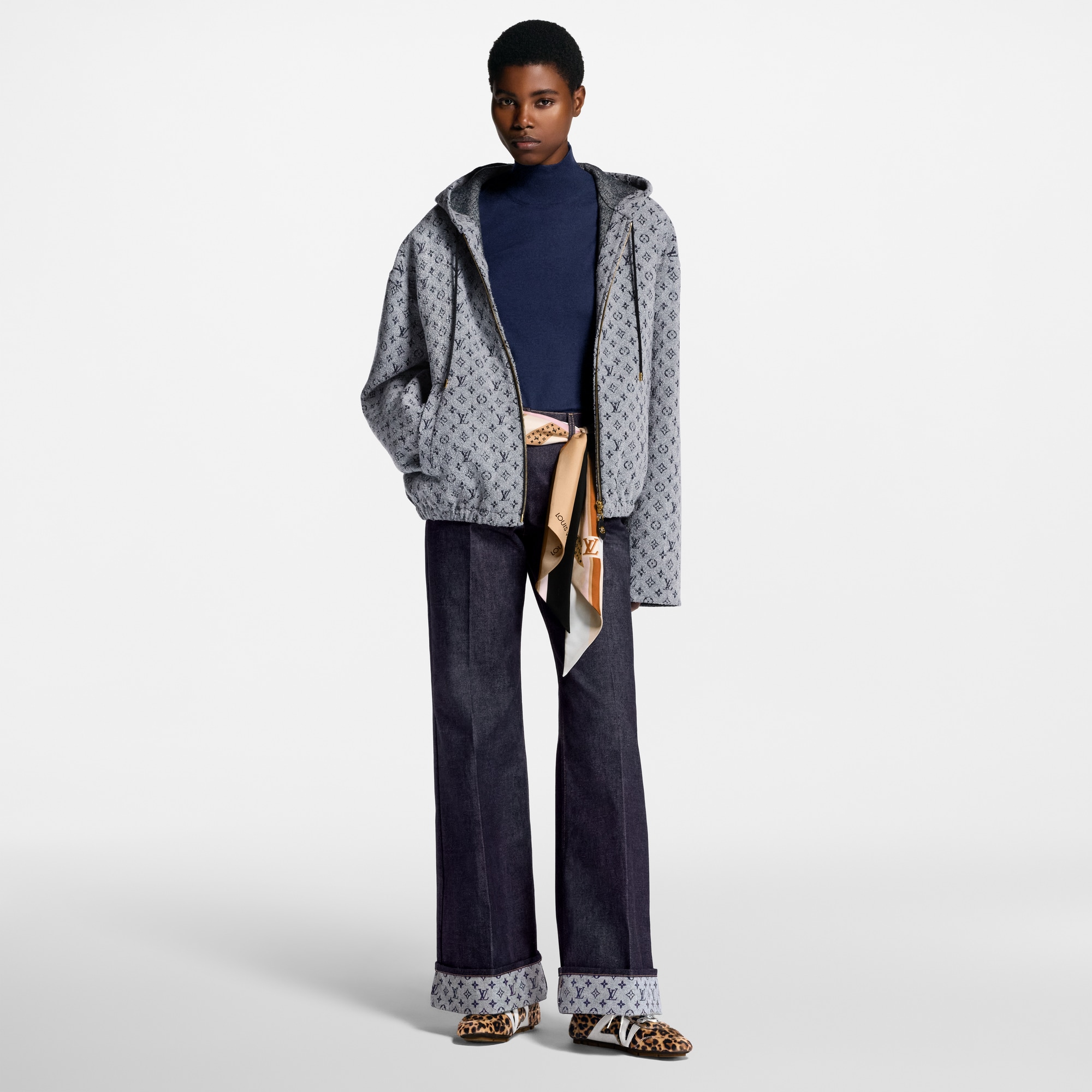 Monogram 珠地布連帽上衣  in 女士