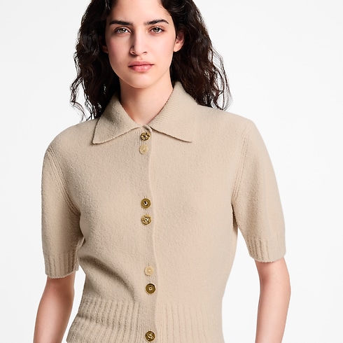 Monogram Button Knit Top in Women's Ready to Wear Tops collections by Louis Vuitton (Product zoom)