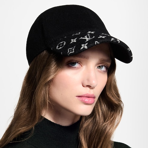 Monogram Cashgora Cap . in Women's Accessories Hats and Gloves collections by Louis Vuitton (Product zoom)