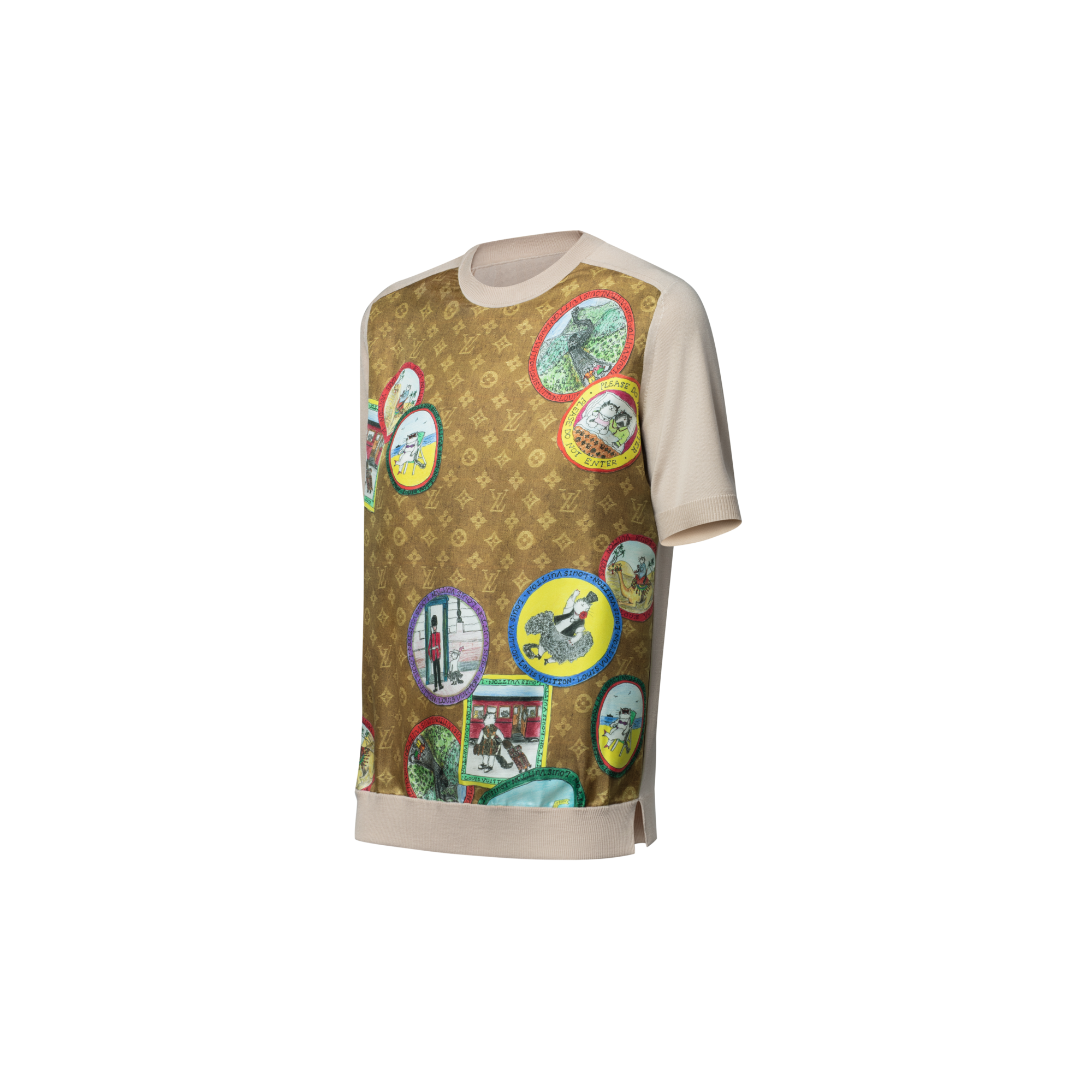 Monogram 小貓印章圖案針織上衣  in 女士