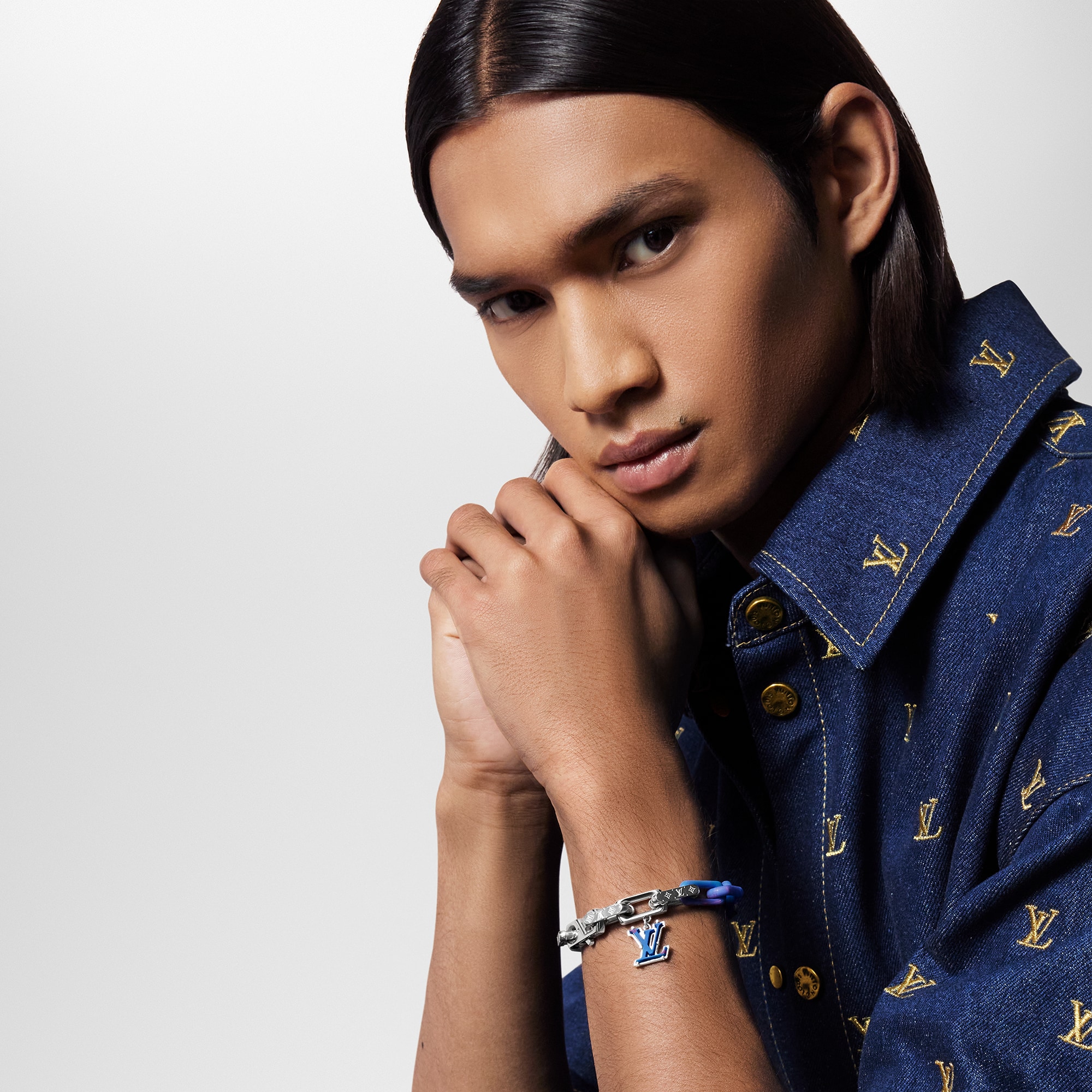 Lv Monogram Chain Bracelet Louis Vuitton Mens Bracelet Louis