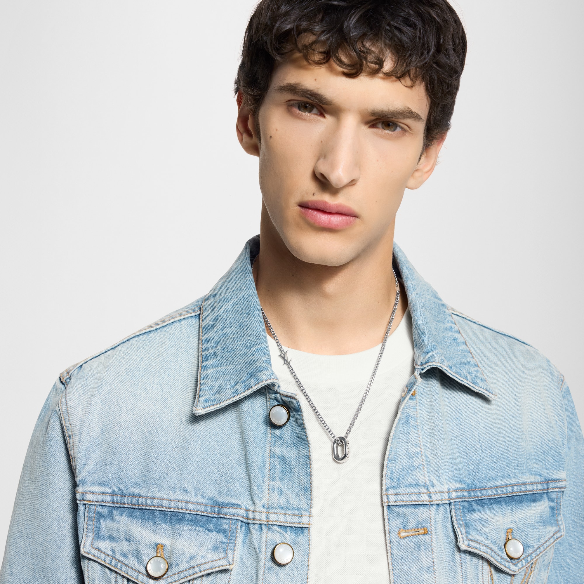 Monogram Chain 吊墜 . in 男士