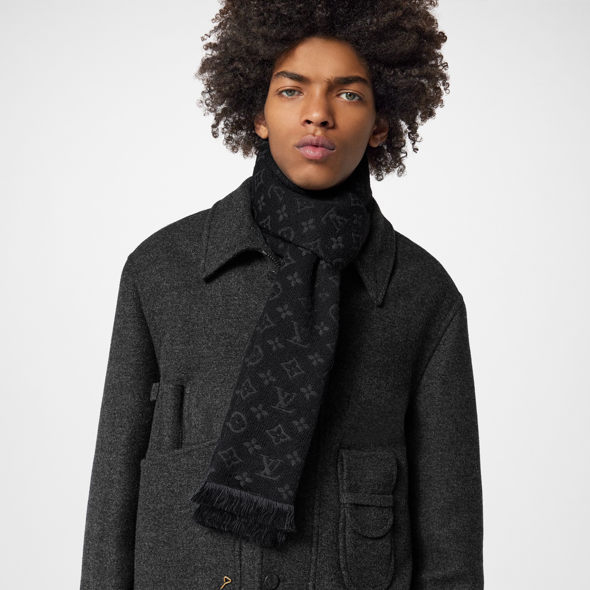 Monogram Classic Scarf . in Men