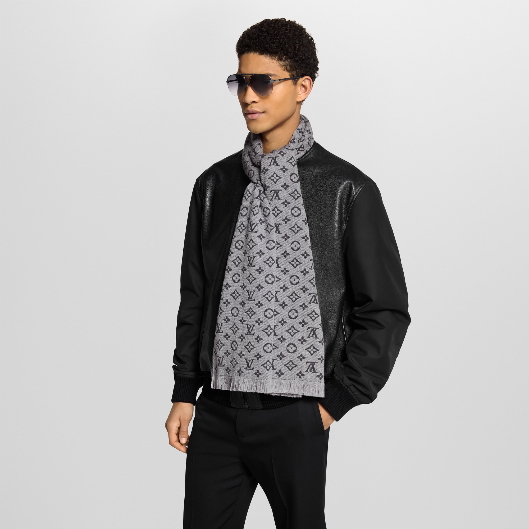 Monogram Classic Scarf . in Men