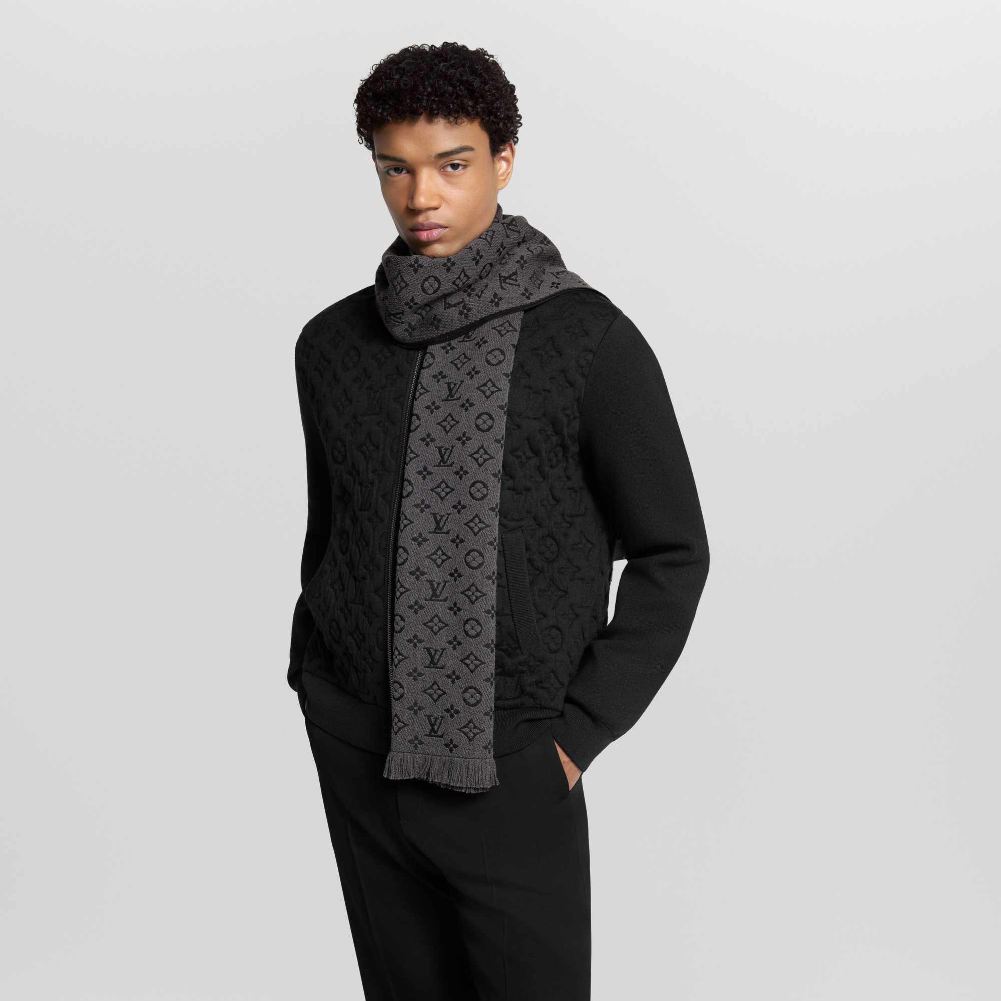 Monogram Classic Scarf . in Men
