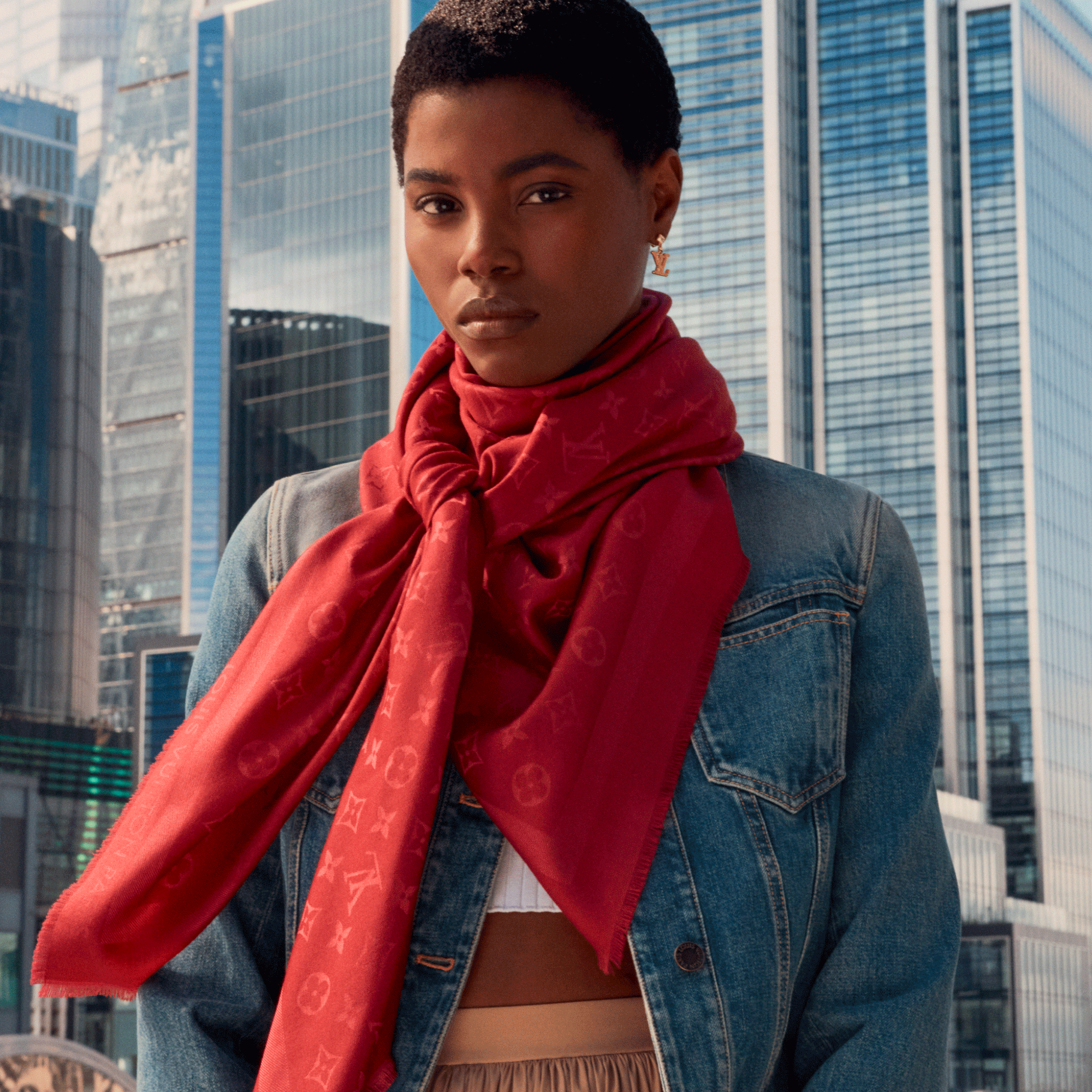 Monogram Classic Shawl . in Women