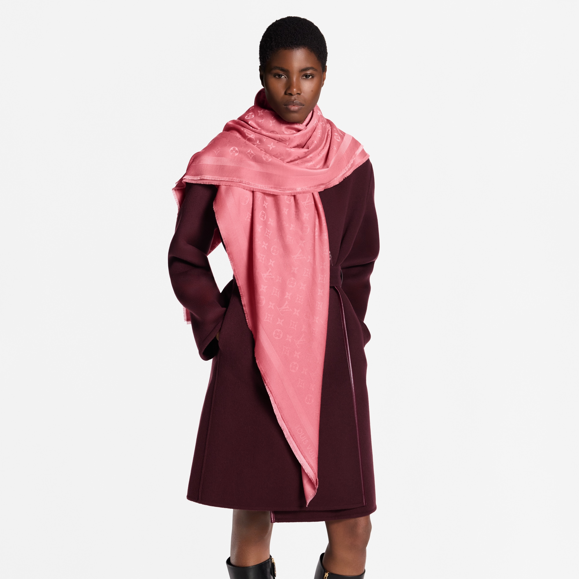 Monogram Classic Shawl . in Women