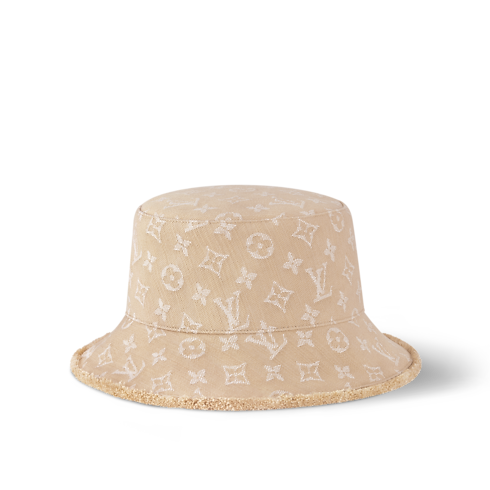 Monogram Denim Bucket Hat . in Women's Accessories Hats and Gloves collections by Louis Vuitton (Product zoom)