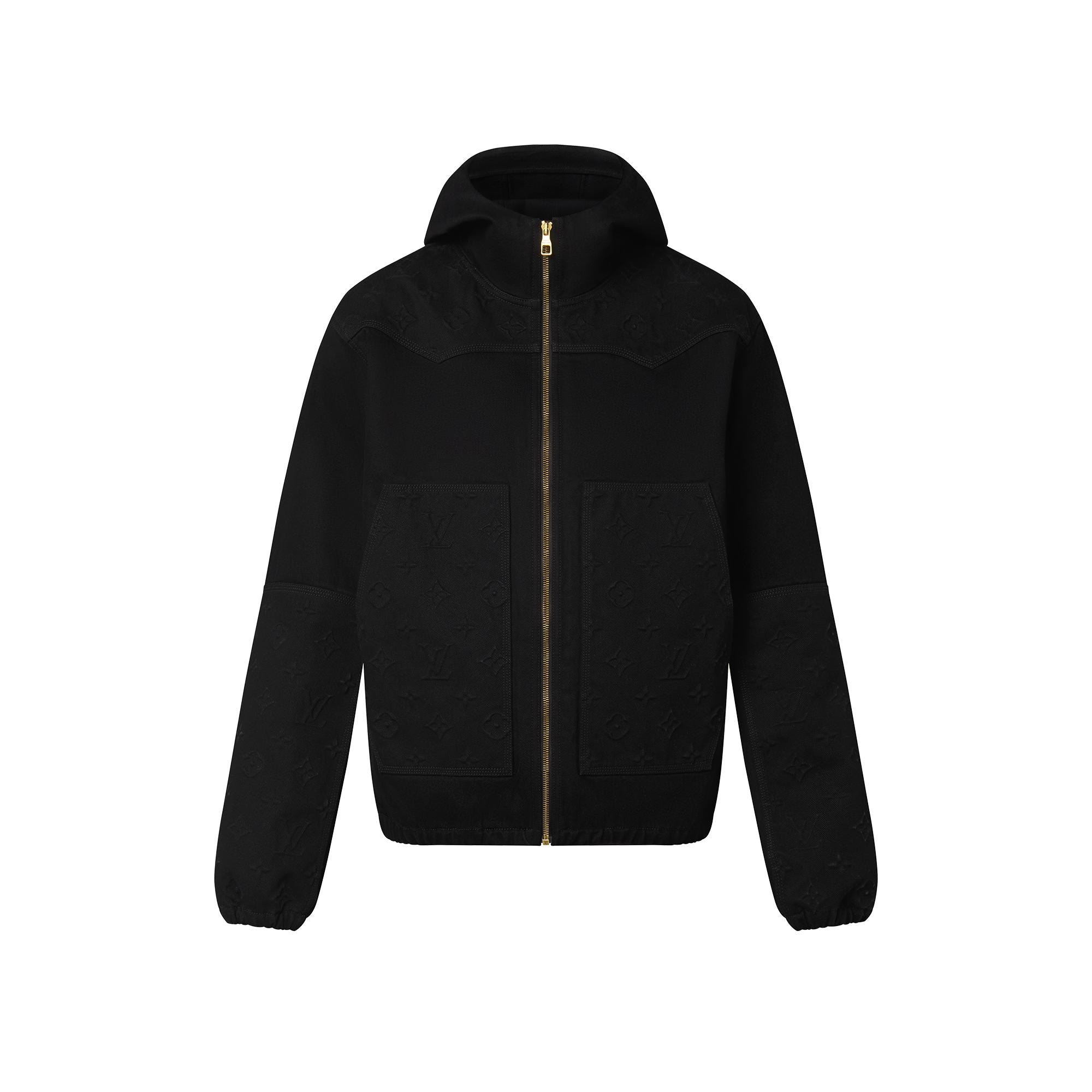 Monogram 細節連帽牛仔外套  in 男士