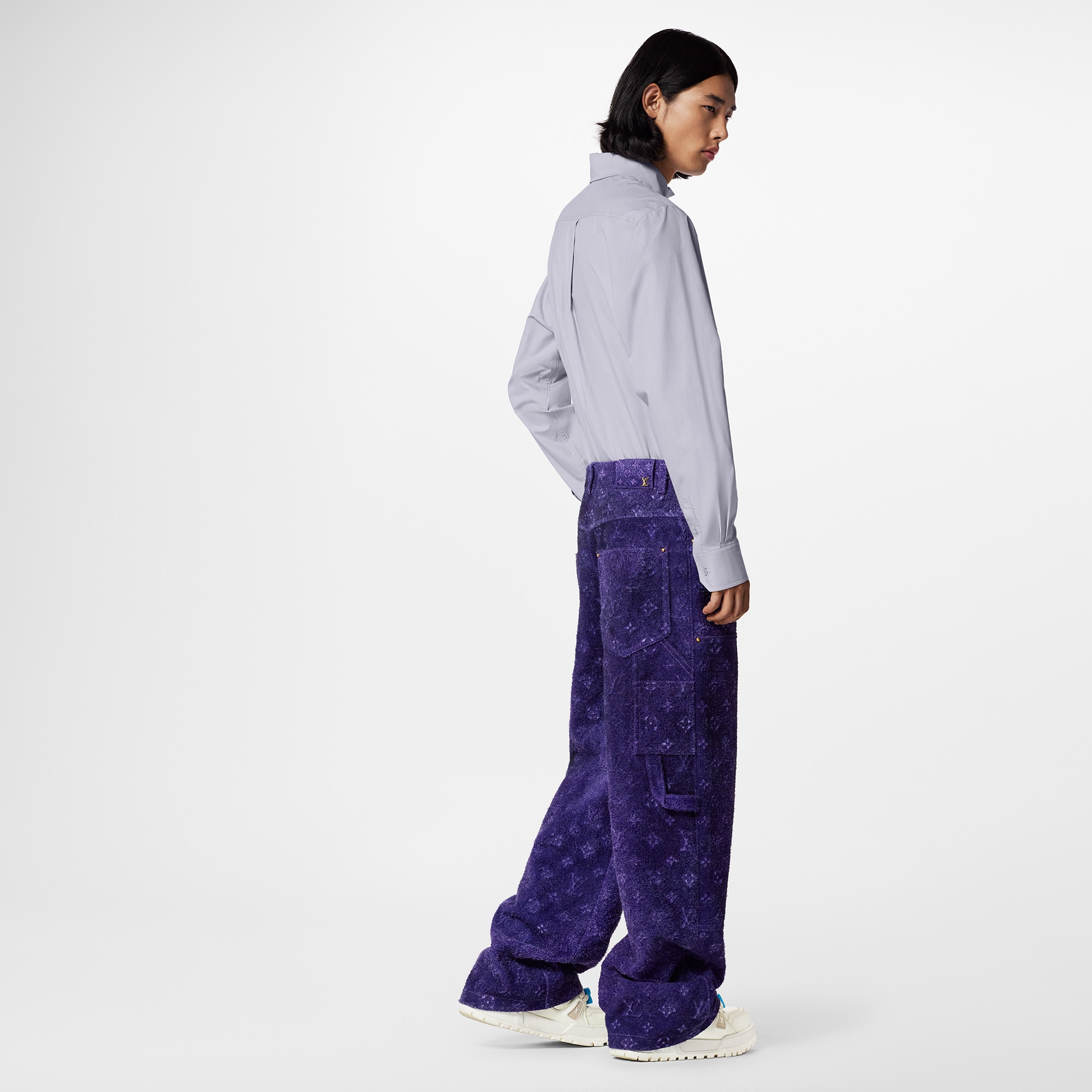 Monogram Embossed Suede Carpenter Pants - OBSOLETES DO NOT TOUCH - 1AB4R0 | LOUIS  VUITTON