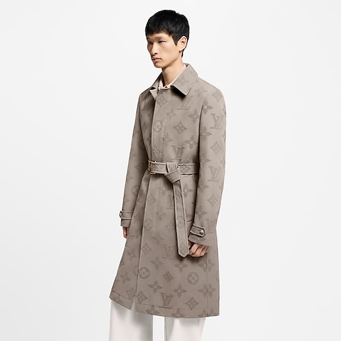 Monogram Embroidered Dandy Raincoat in Men's Ready to Wear Outerwear and Coats collections by Louis Vuitton (Product zoom)